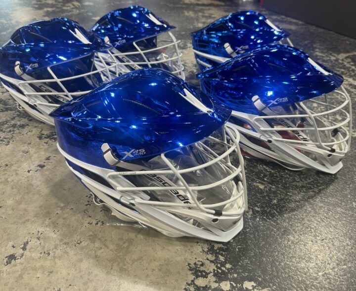 CASCADE XRS PRO ROYAL BLUE CHROME HELMET - Image 2
