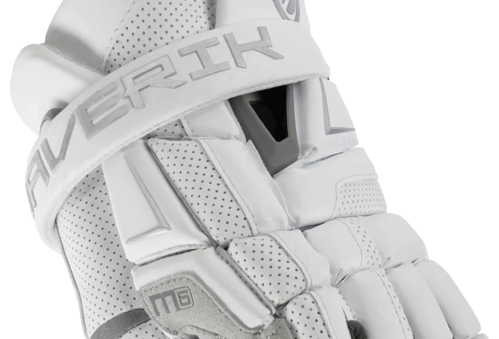 Maverik Lacrosse M6 Goalie Gloves (White) - Image 3