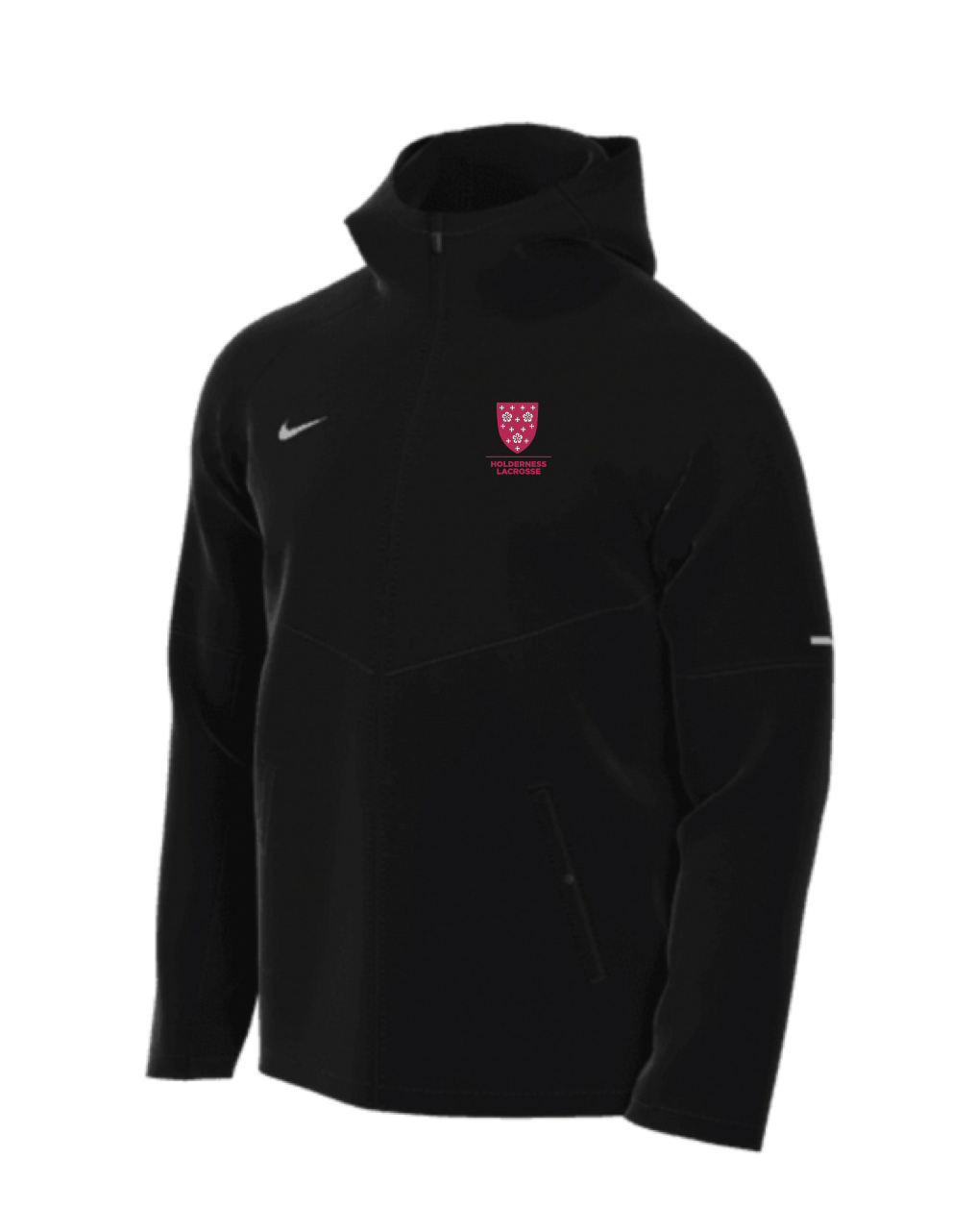 Holderness Lacrosse Nike Full Zip Hooded Rain Jacket TeamLAX Plus