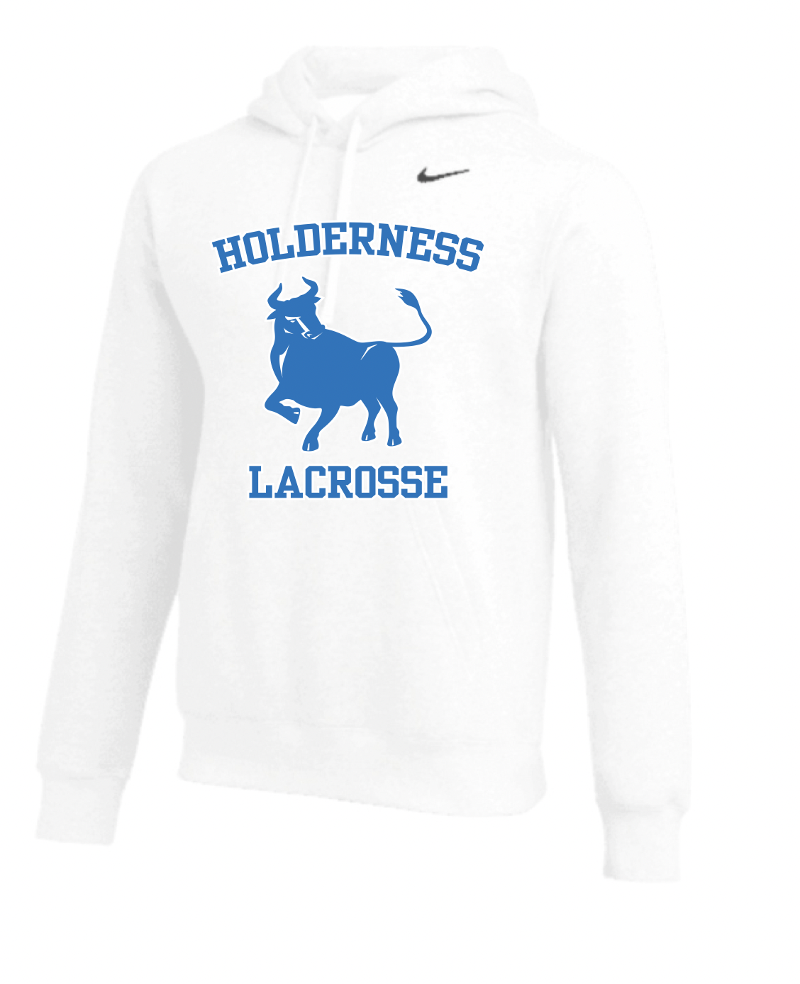 Holderness Lacrosse Nike Hoodie (White) TeamLAX Plus