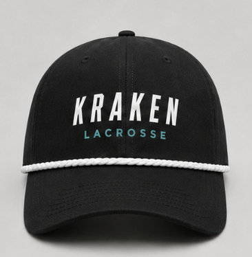 Sarasota Kraken Lacrosse Rope Hat- Black