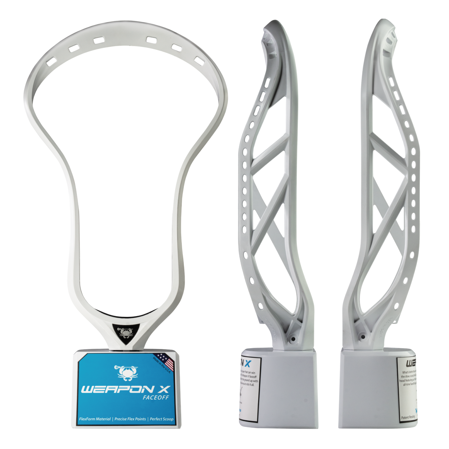 ECD Weapon X Unstrung Lacrosse Head TeamLAX Plus